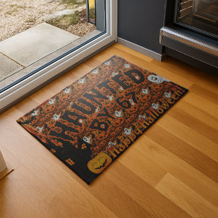 Haunted by 67 Funny Ghost And Pumpkin Halloween Doormat