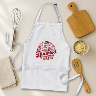 Haunted By 67 Funny Halloween Six Seven 67 Meme Adult Apron