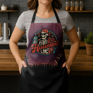 Haunted By 67 Funny Halloween Six Seven 67 Meme Apron
