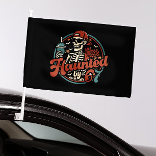 Haunted By 67 Funny Halloween Six Seven 67 Meme Car Flag