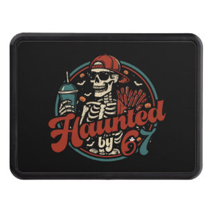 Haunted By 67 Funny Halloween Six Seven 67 Meme Hitch Cover