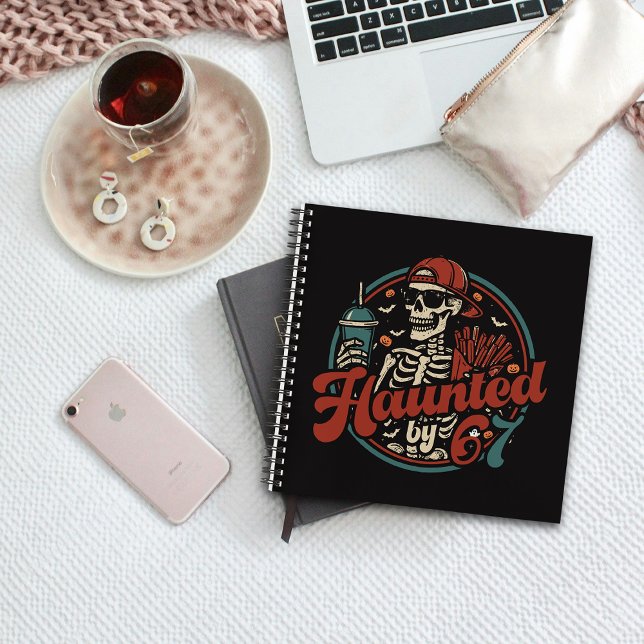 Haunted By 67 Funny Halloween Six Seven 67 Meme Notebook (Creator Uploaded)