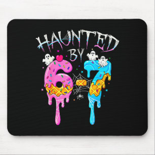 Haunted By 67 Ice Cream Drip Funny Six Seven Meme Mouse Pad