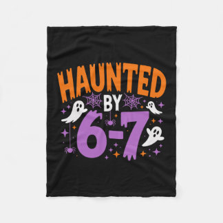 Haunted By 67 Six Seven Meme  Fleece Blanket