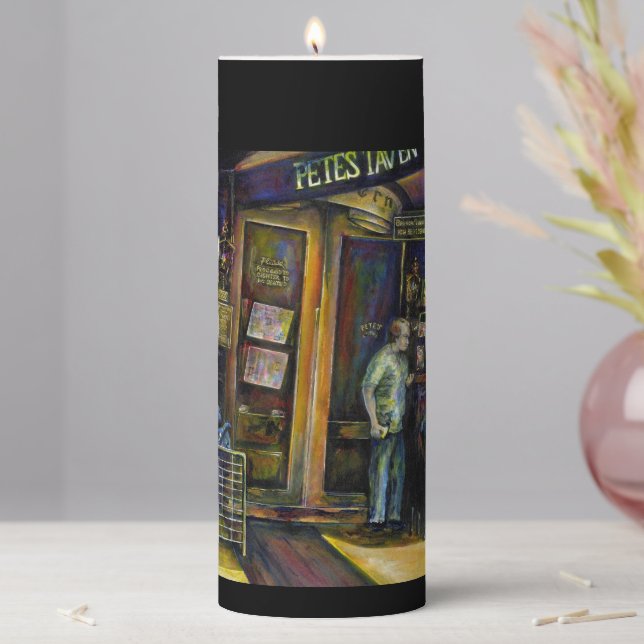 Haunted by the Amorphous Shape of Shadows Pillar Candle (In Situ)