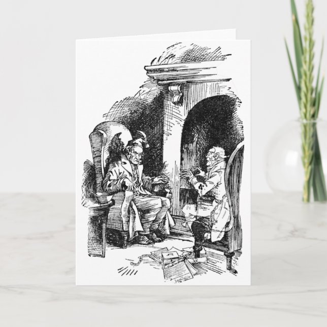 Haunted by Three Spirits Holiday Card (Front)