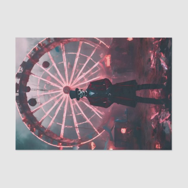 haunted carnival decoupage tissue paper (Front)