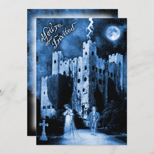 Haunted Castle Gothic Halloween Party Invitation