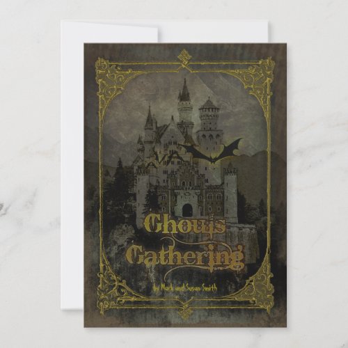 Haunted Castle Halloween Party Invitation
