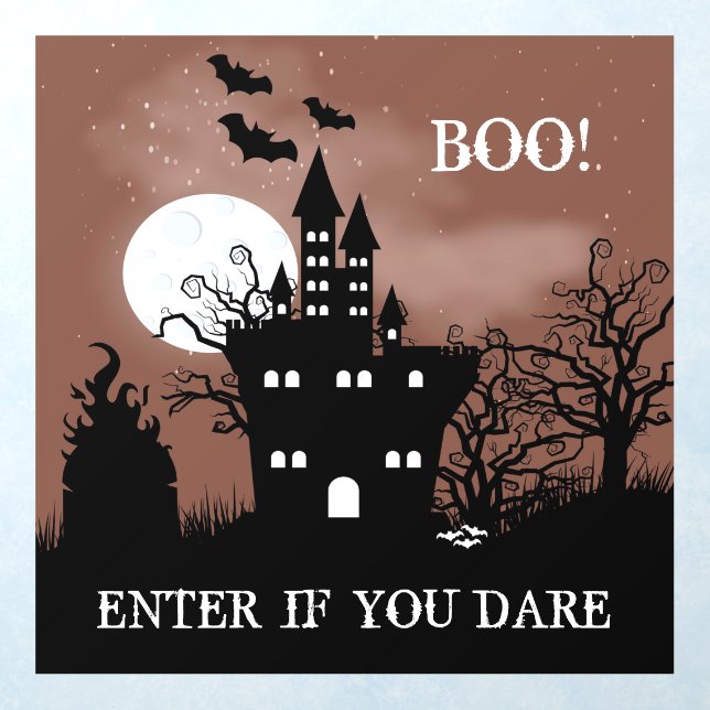 Haunted Castle Halloween Wall Decal (Insitu 1)