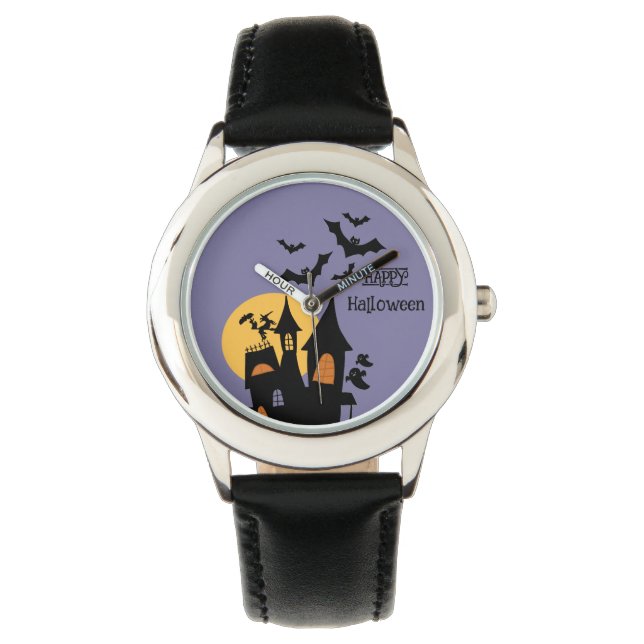 Haunted Castle , Scary , Happy Halloween  Watch (Front)