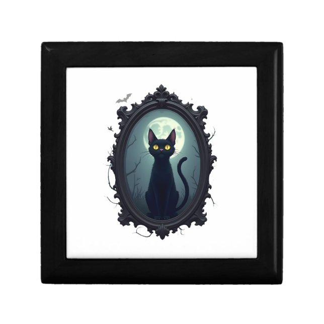 Haunted Cat Mirror Gift Box (Front)