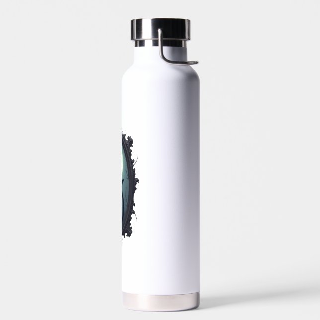 Haunted Cat Mirror Water Bottle (Left)