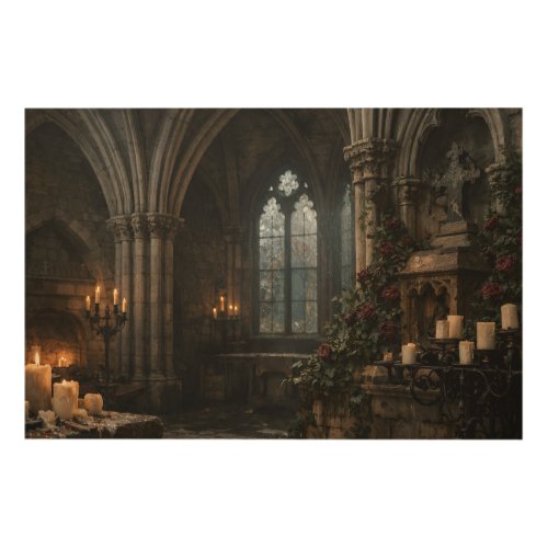 Haunted Chapel Wood Wall Art
