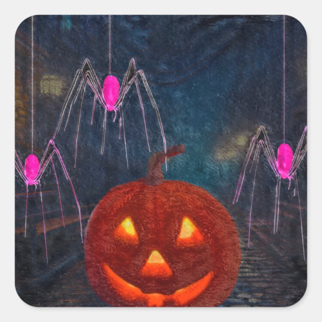 Haunted Colors  Square Sticker (Front)