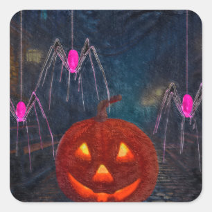 Haunted Colors  Square Sticker