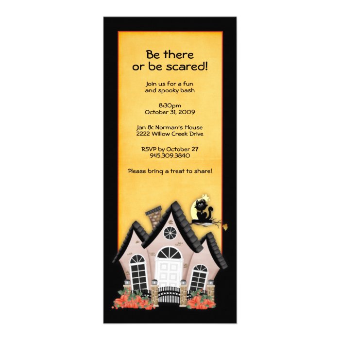 Haunted Cottage Invitations