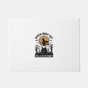 Haunted Coven Shirt Vintage Witch House Halloween Doormat