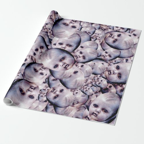 Haunted dolly wrapping paper