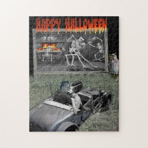 HAUNTED DRIVE_IN ROMANCE JIGSAW PUZZLE