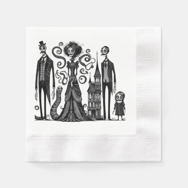 Haunted Feast Napkins (Front)