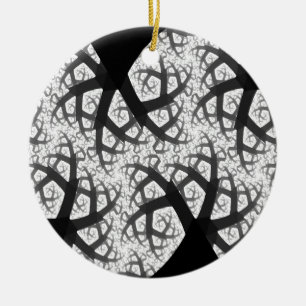Haunted Forest Gothic Medallion Ceramic Ornament