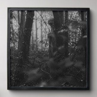 Haunted Forest – Mysterious Shadow in the Woods Peel And Stick Photo Tile
