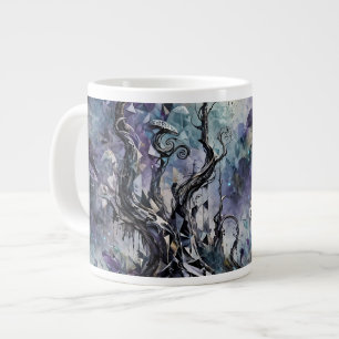 Haunted Forest Mystical Surreal Trees Mushrooms Giant Coffee Mug