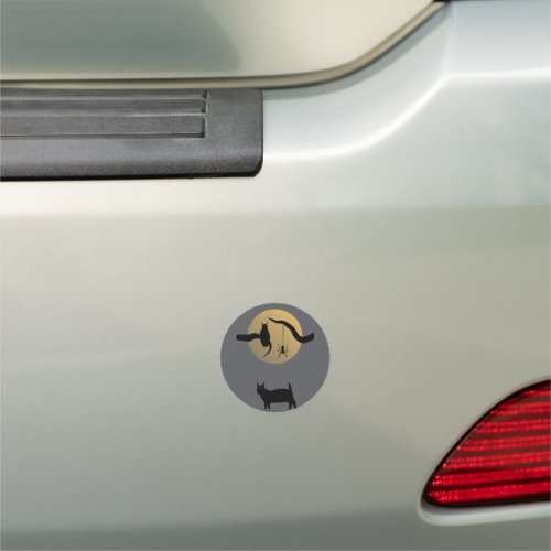 Haunted Full Moon Car Magnet