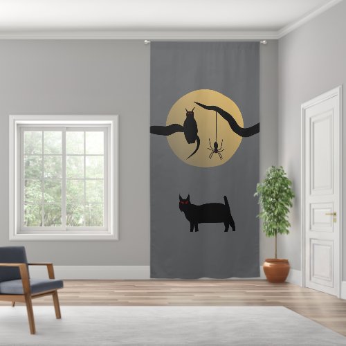 Haunted Full Moon Curtain