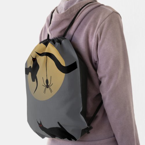 Haunted Full Moon Drawstring Bag