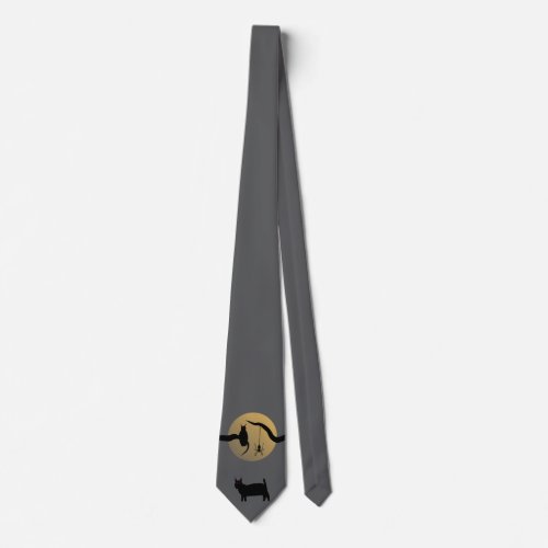 Haunted Full Moon Neck Tie