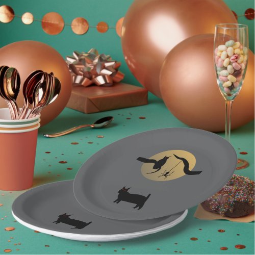 Haunted Full Moon Paper Plate