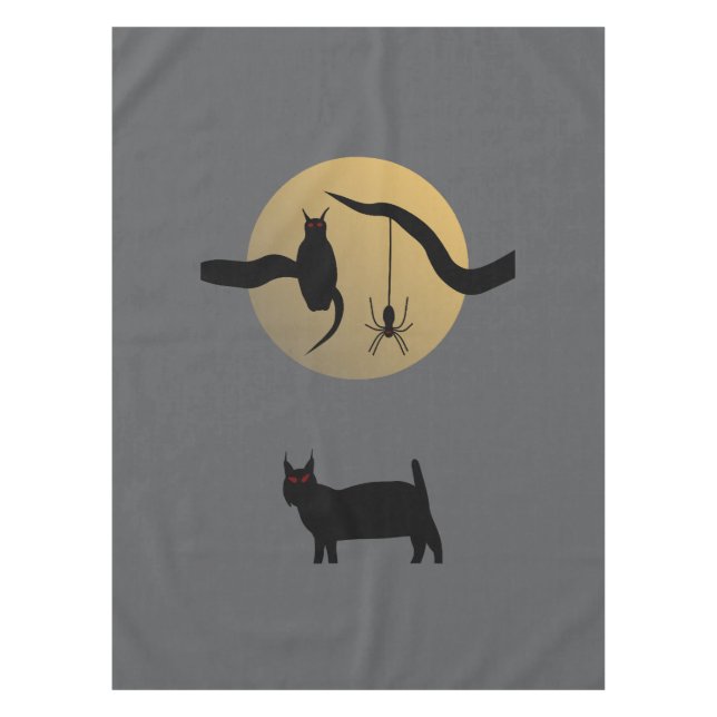 Haunted Full Moon Tablecloth (Front)
