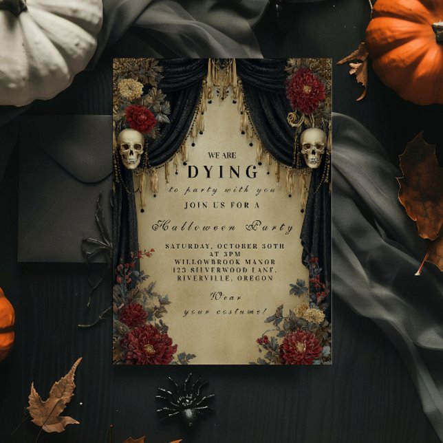 Haunted Gothic Candlelight Halloween Invitation (Creator Uploaded)
