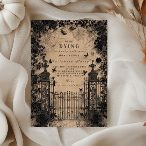 Haunted Gothic Gate Halloween Invitation