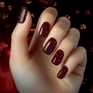 Haunted Gothic Halloween Minx Nail Art
