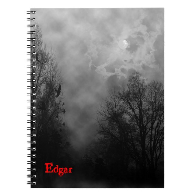 Haunted Gothic Sky Custom Notebook (Front)