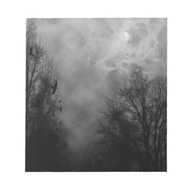 Haunted Gothic Sky Notepad (Front)