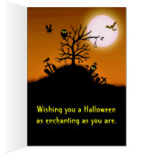 Haunted Grave Yard Halloween Cards (Inside (Right))
