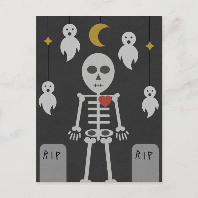 Haunted Graveyard Postcard (Front)