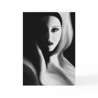 Haunted Greeting Card card