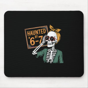 Haunted Halloween Haunted 67 Number 67 Six Seven M Mouse Pad