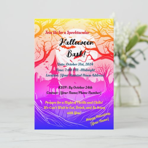 Haunted Halloween Hootenanny Invitation