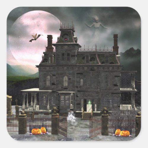 Haunted Halloween House 2 Sticker