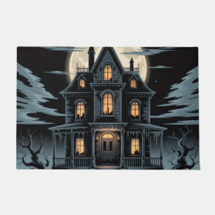 Haunted Halloween House, I Love Halloween, Doormat