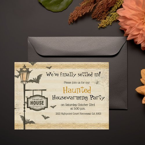 Haunted Halloween Housewarming Invitation