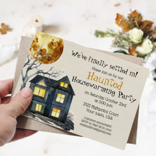 Haunted Halloween Housewarming Party Invitation