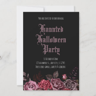 Haunted Halloween Party  Invitation