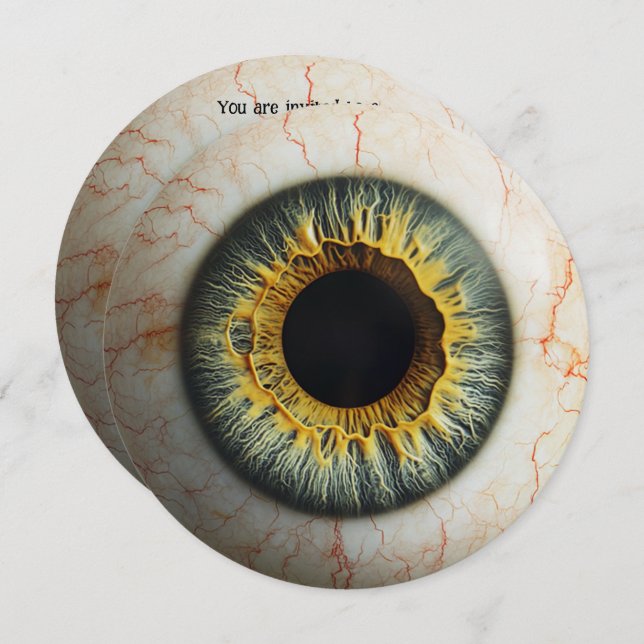 👁️Haunted Halloween Party! Invitation (Front/Back)